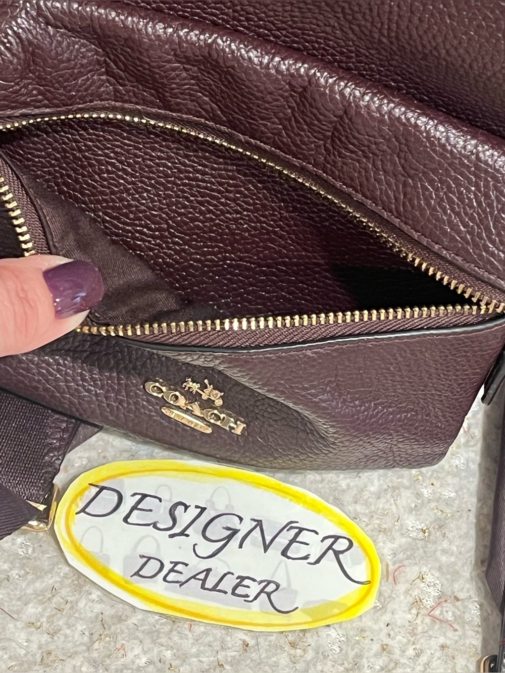 COACH Charlie Mini Leather Backpack Dark Burgundy EUC! 38263 - Picture 11 of 11